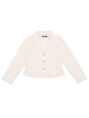 Allegra K- Tweed Lapel Long Sleeves Blazer Jackets