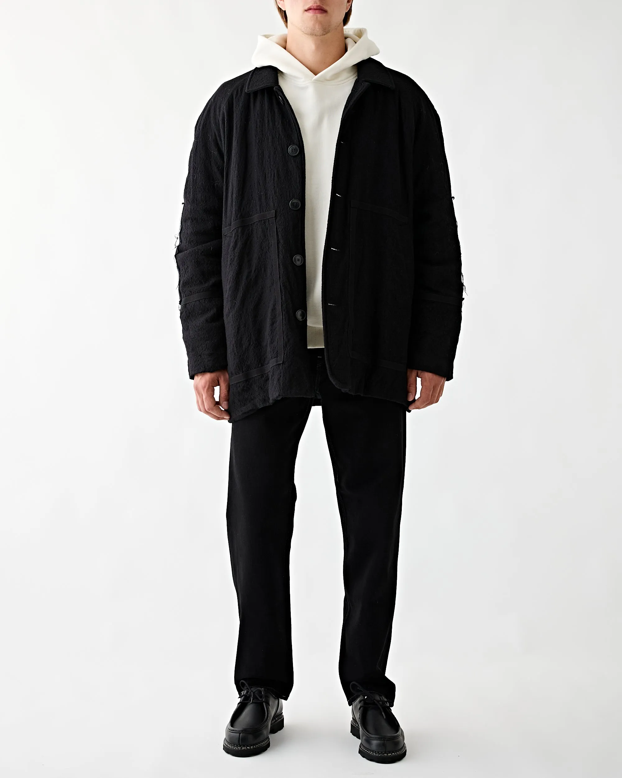 AM2-3 Wool Coat Black