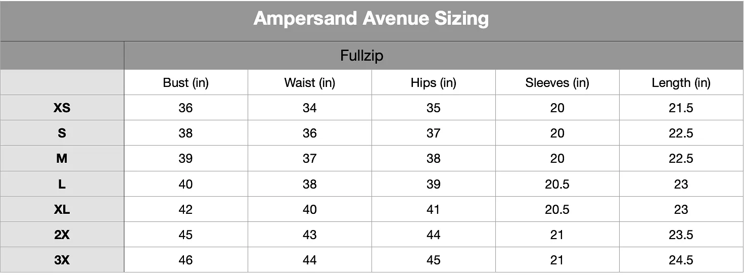 Ampersand Avenue Fullzip Sweatshirt Performance Fleece Wanderlust