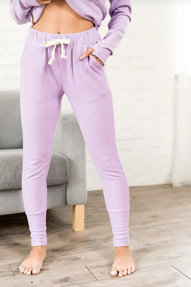 Ampersand Avenue Jogger Performance Fleece - Wisteria