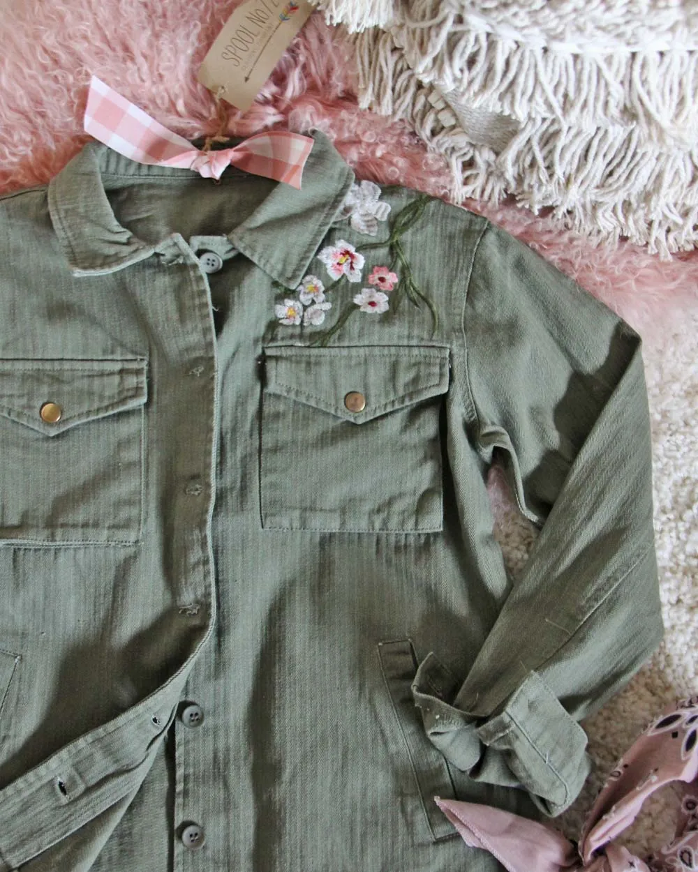 Army Rose Shirt Jacket