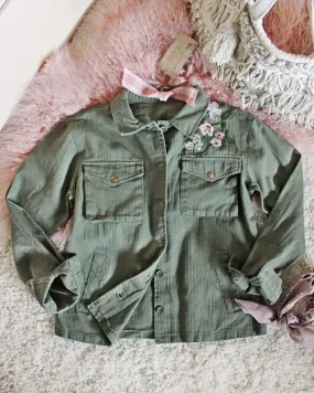 Army Rose Shirt Jacket