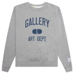 Art Dept Crew Neck Sweatshirt - Heather Grey