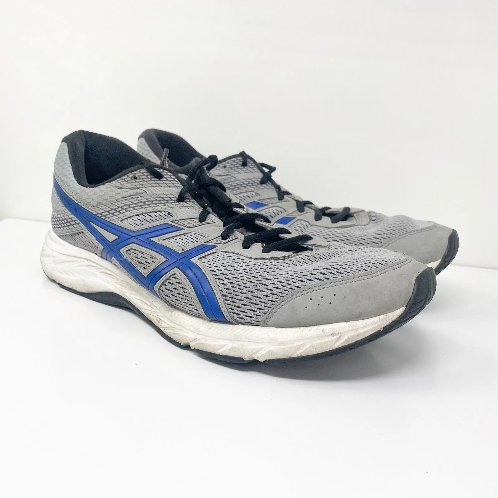 Asics Mens Gel Contend 6 1011B104 Gray Running Shoes Sneakers Size 12