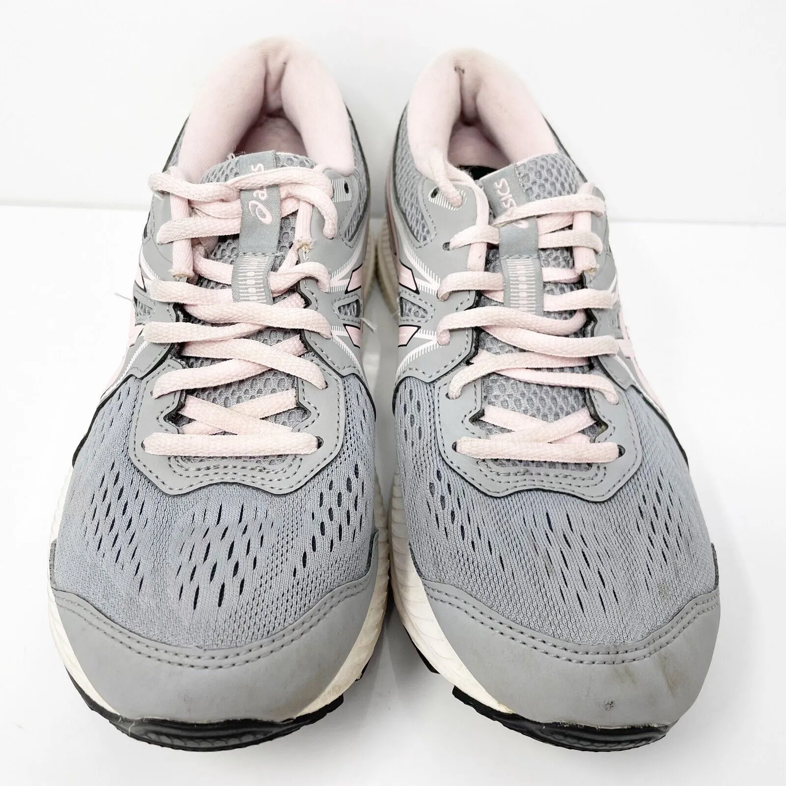 Asics Womens Gel Contend 7 1012A911 Gray Running Shoes Sneakers Size 7.5