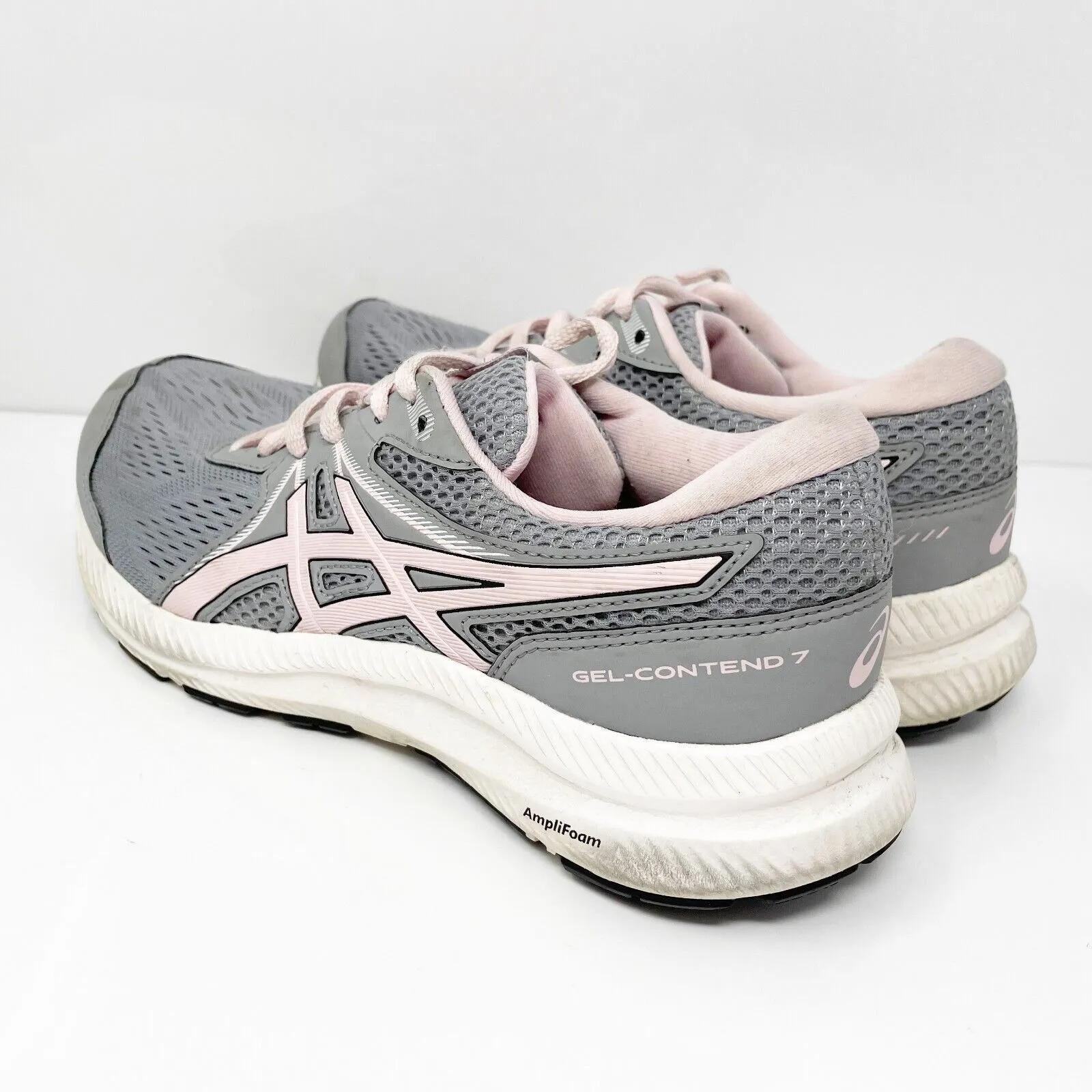 Asics Womens Gel Contend 7 1012A911 Gray Running Shoes Sneakers Size 7.5