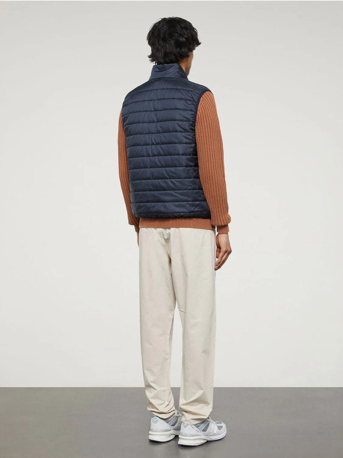 Aspesi Slim-Fit Quilted Shell Down Gilet Navy