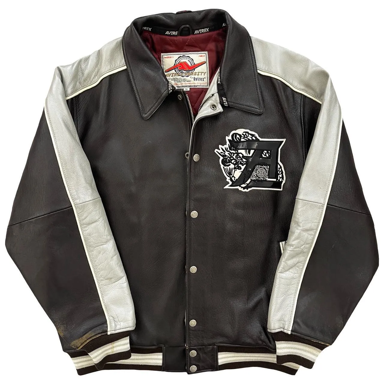 Avirex Leather Varsity Jacket