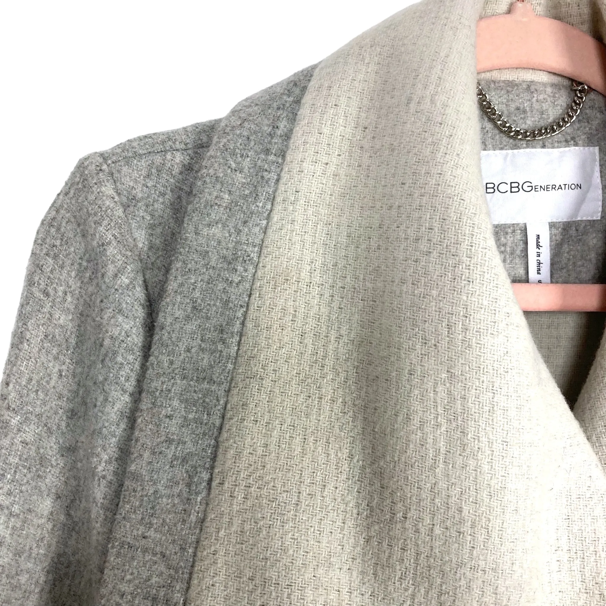 BCBGeneration Grey Belted Jacket- Size S (see notes)