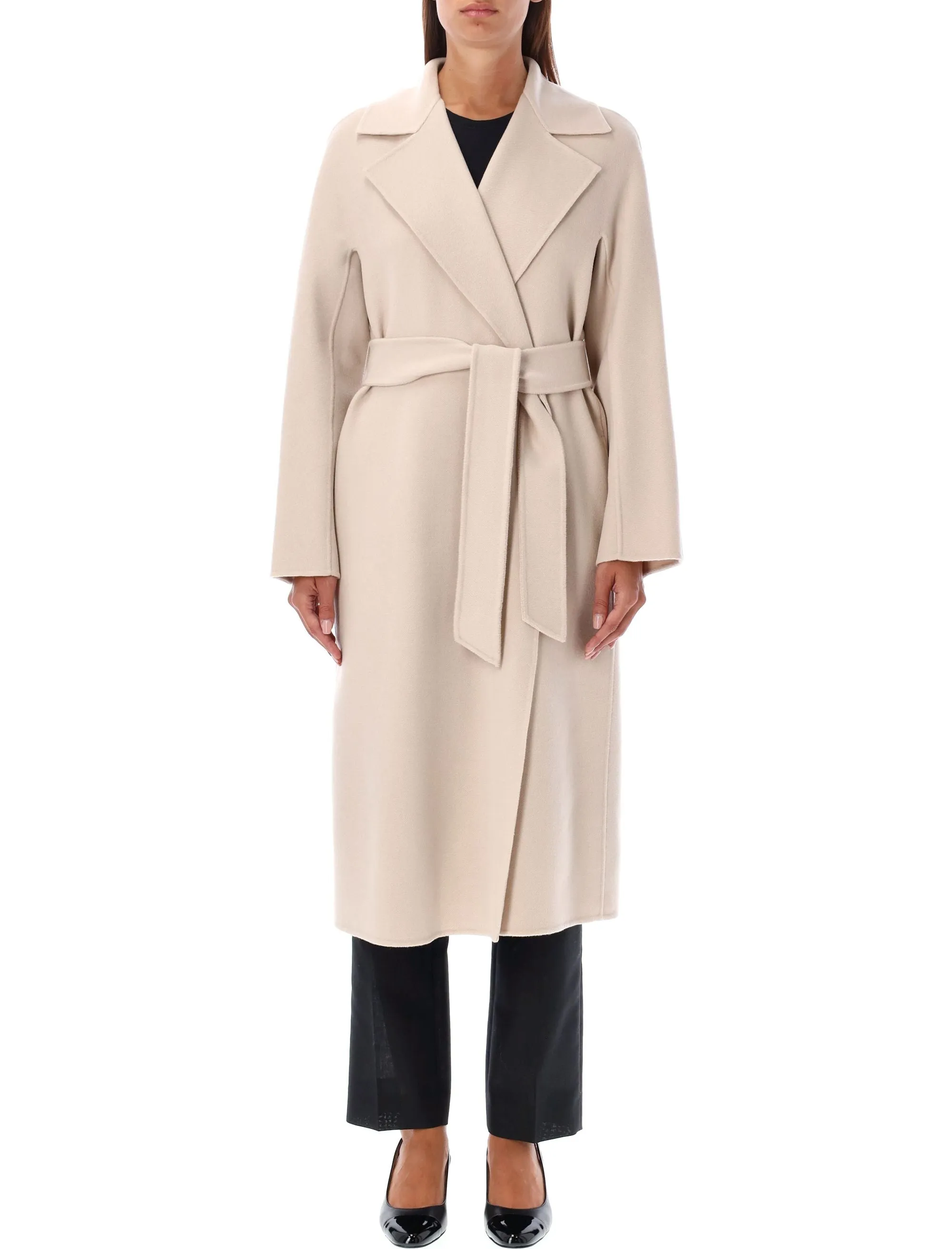 BELTED WRAP COAT