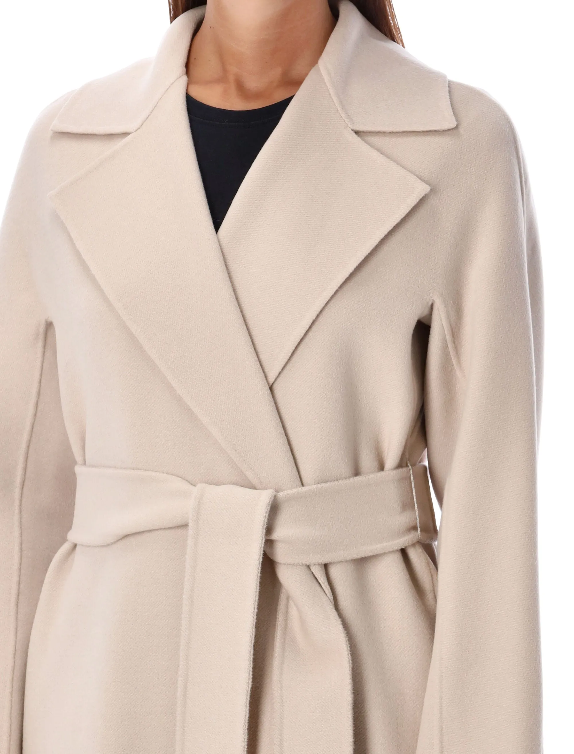 BELTED WRAP COAT