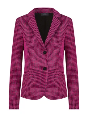 Blazer a 2 bottoni in Eco Jacquard - Fant.Fuchsia Purple