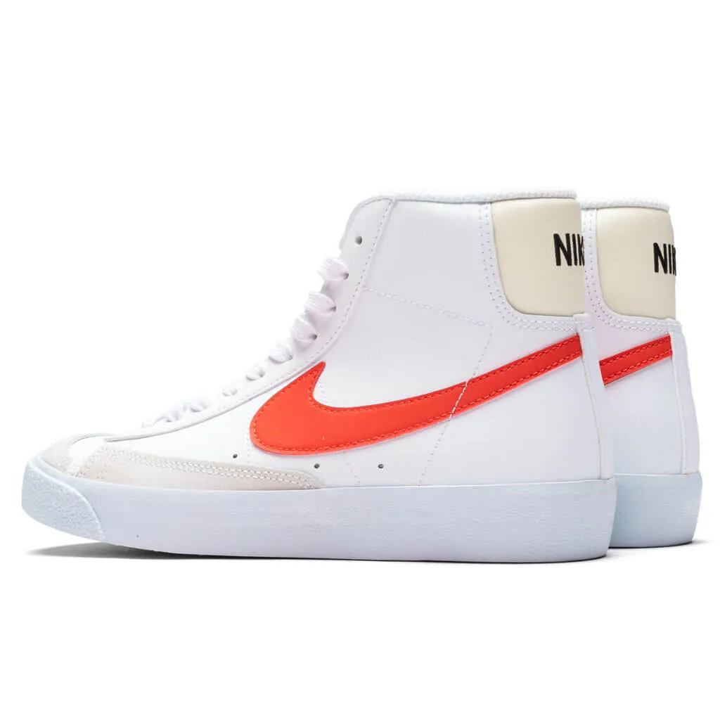 Blazer Mid '77 (GS) - White/Picante Red/Coconut Milk