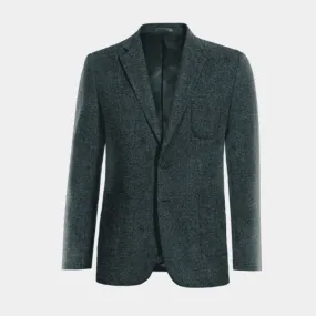 Blue donegal tweed limited Suit Jacket with patched pockets