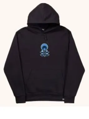 Blue Flowers Daisen Hoody - Black