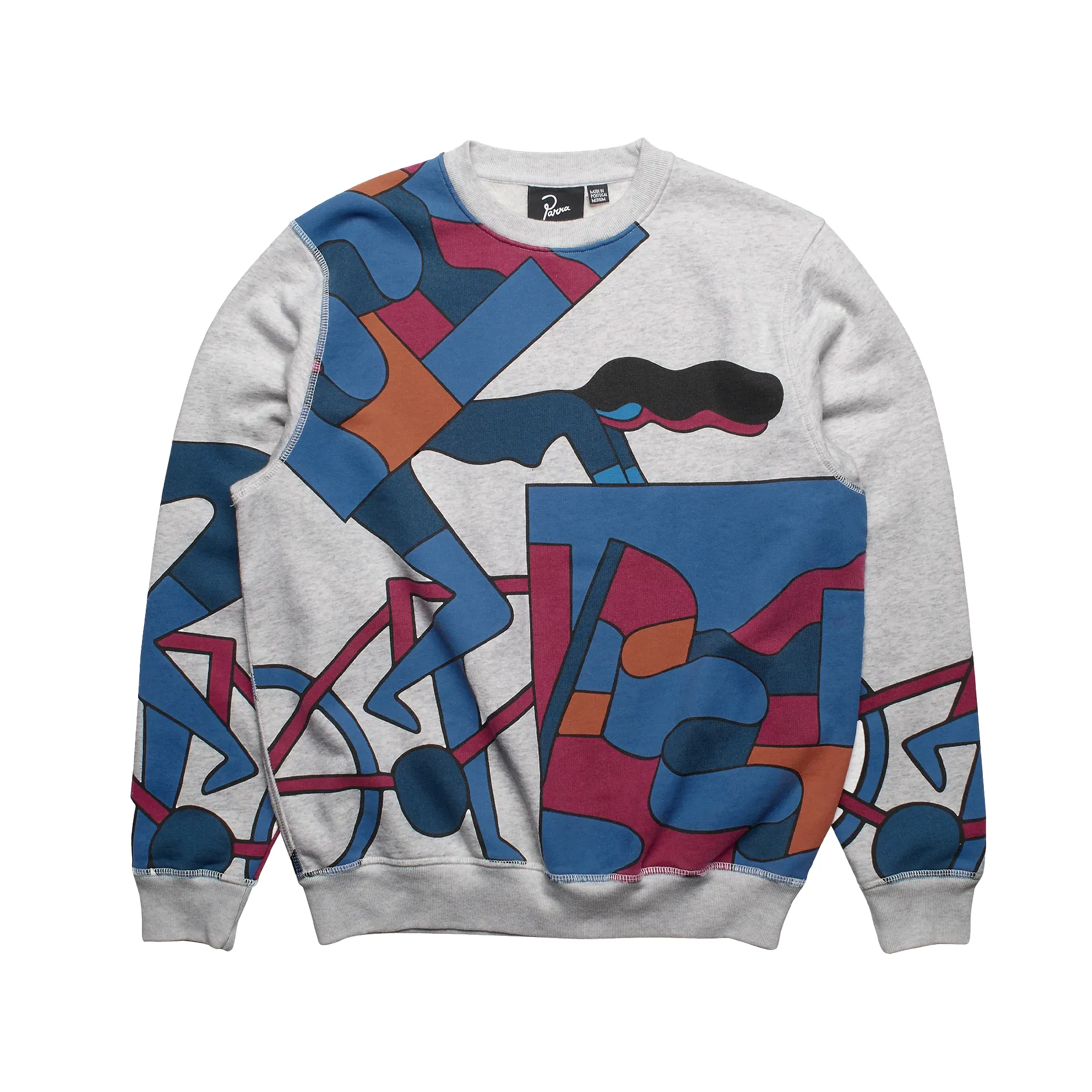 By Parra etappe 17 Crew Neck Sweatshirt Heather Grey 50310