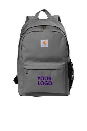 Carhartt Canvas Branded Backpacks, Grey