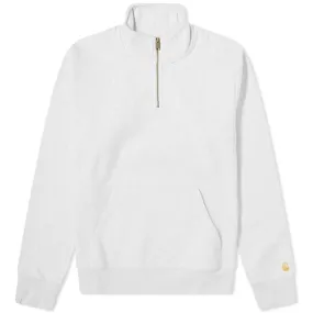 Carhartt WIP Chase Neck Zip SweatAsh Heather & Gold