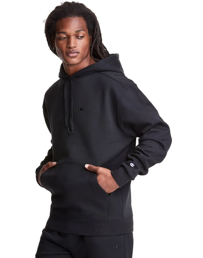 CHAMPION “SUPER FLEECE” SMALL LOGO CONE HOODY-BLACK