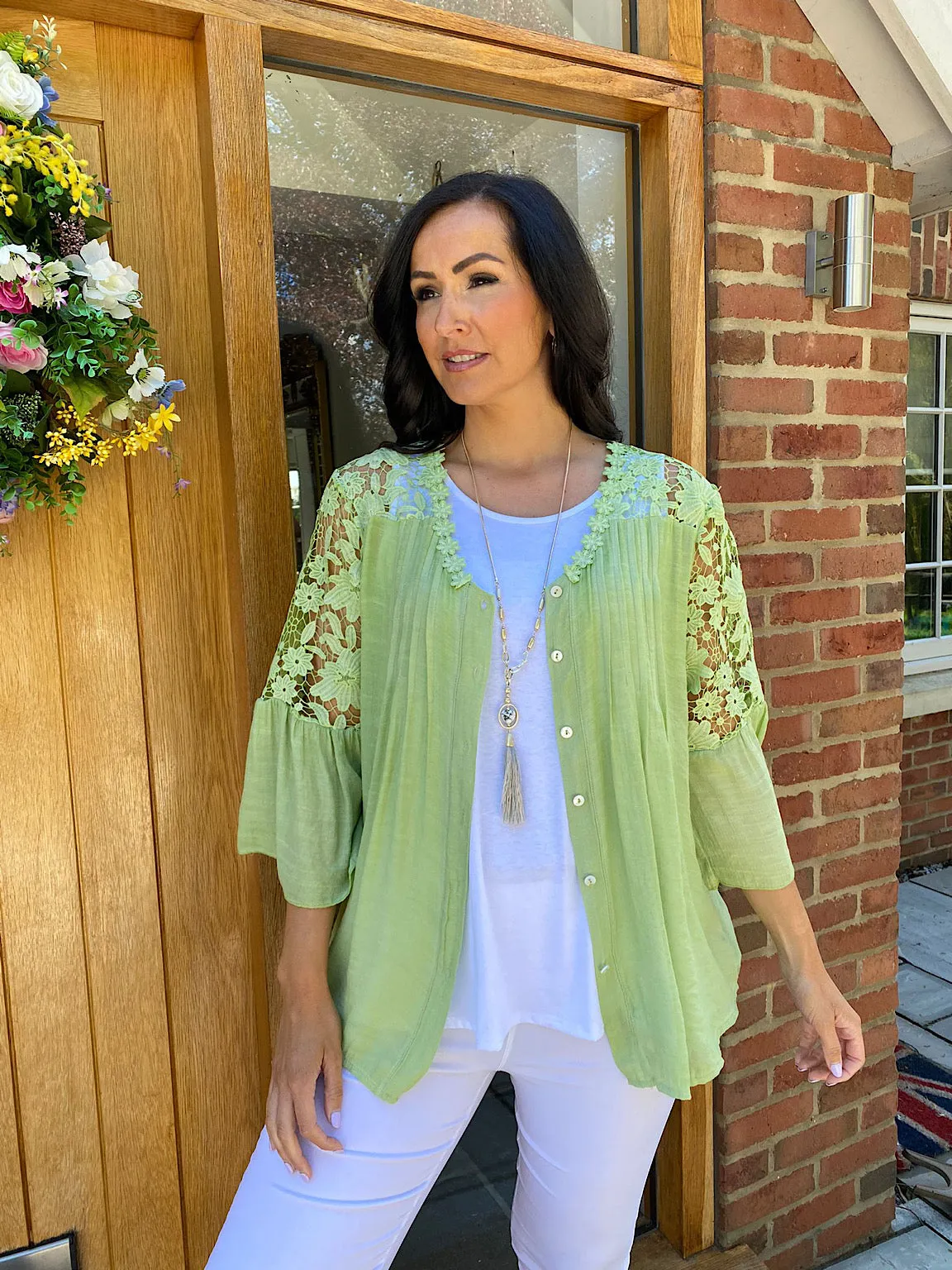 Crochet Lace Blouse Sally