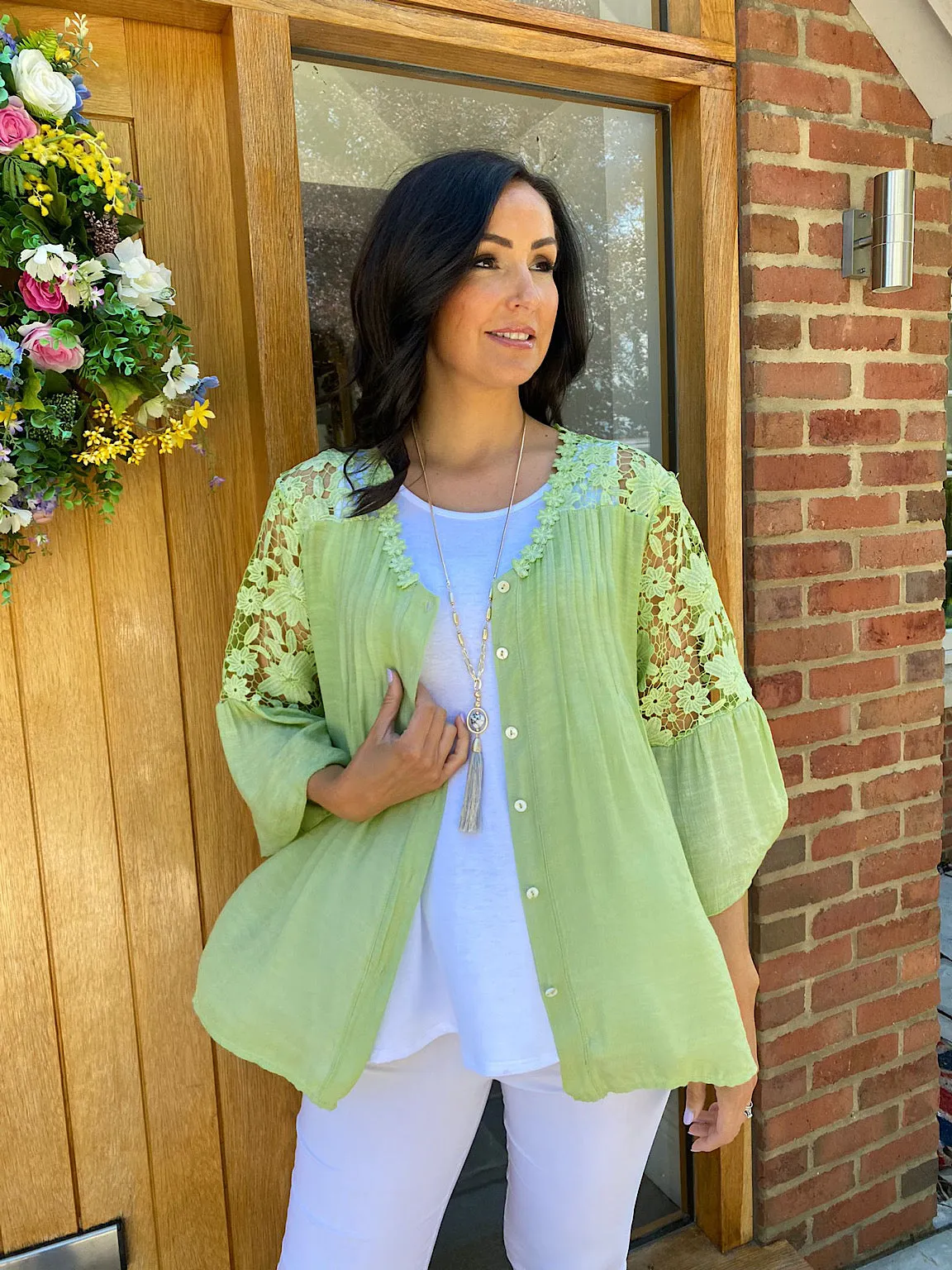 Crochet Lace Blouse Sally