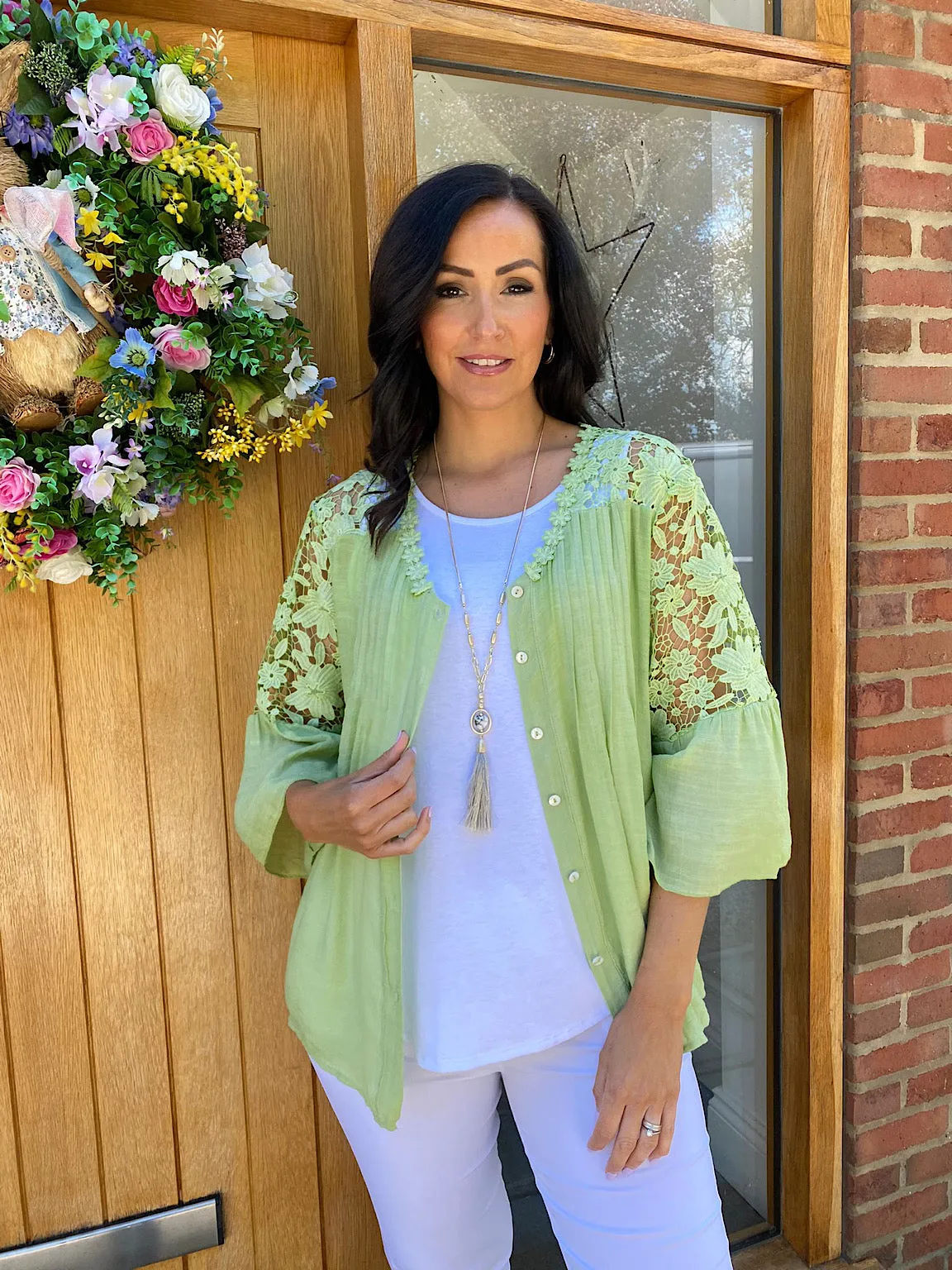 Crochet Lace Blouse Sally