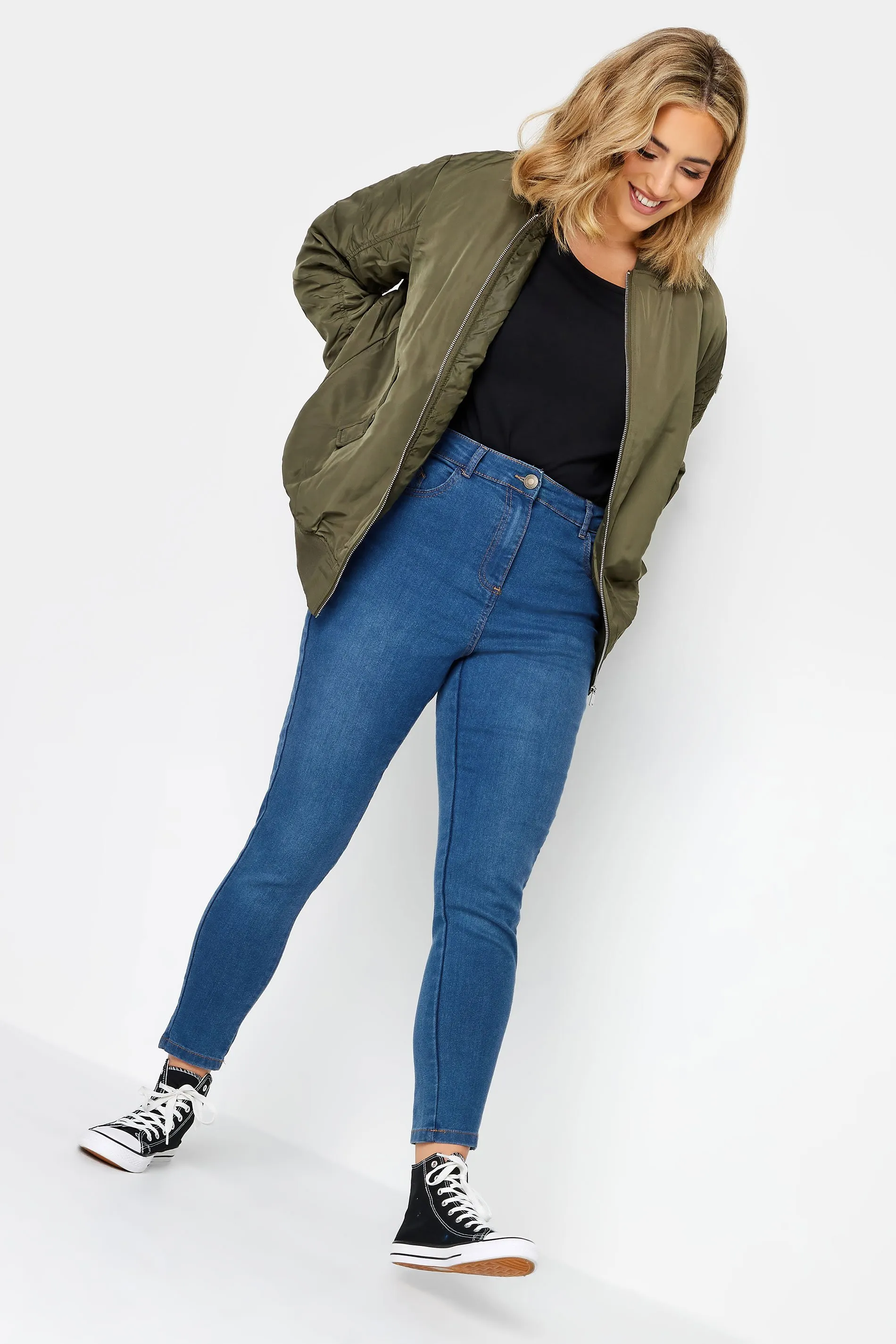 Curve Mid Blue Skinny Stretch AVA Jeans