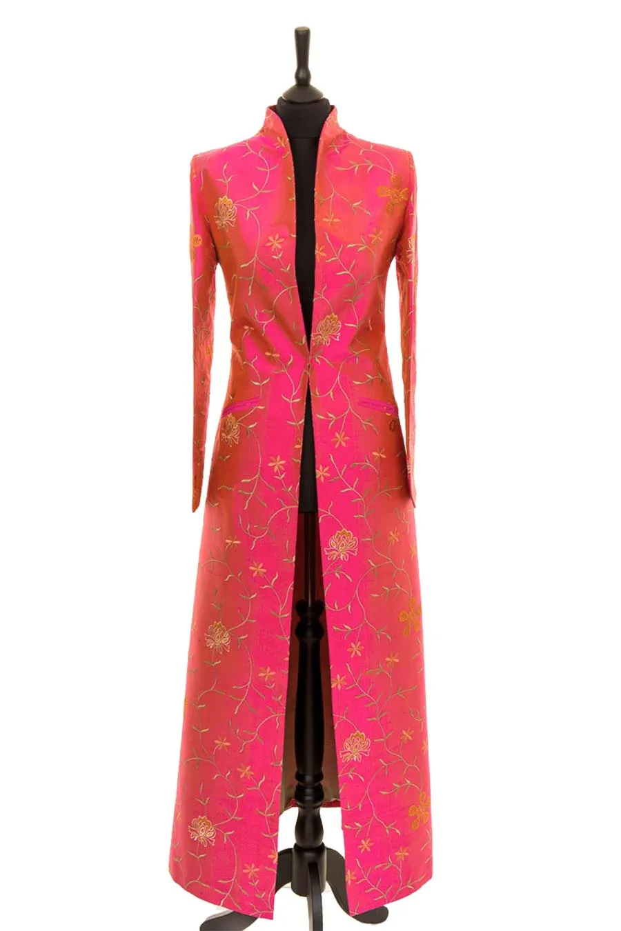 Devi Coat in Schiaparelli Pink