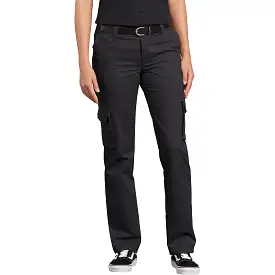 Dickies Women's Stretch Cargo Work Pant FP888BK - Black