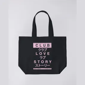 Edwin Club Love Story Print Tote Bag - Black