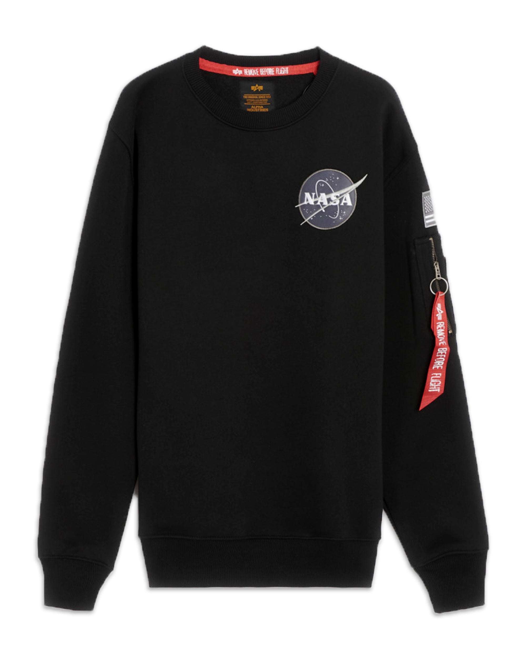 Felpa Uomo Alpha Industries Space Shuttle Sweater Black