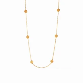 Fleur-de-Lis Station Necklace Gold by Julie Vos