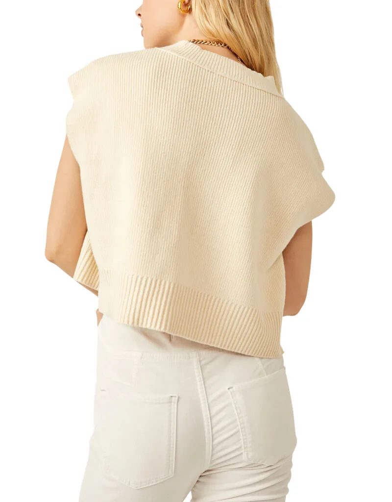 Free People Easy Street Vest - Cream