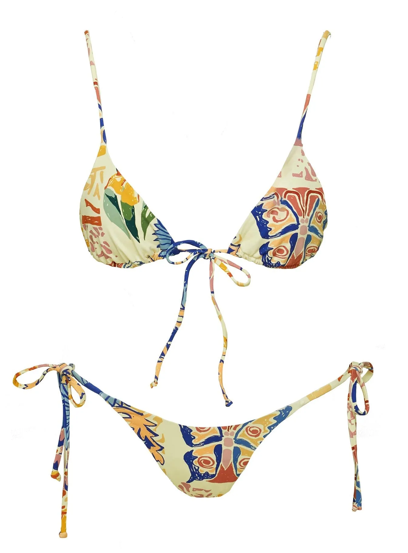 Glora Tie Side Bikini Bottom Multi