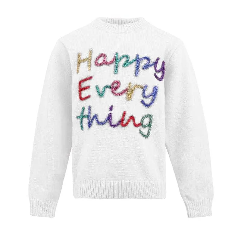 Happy Everything Tinsel Sweater