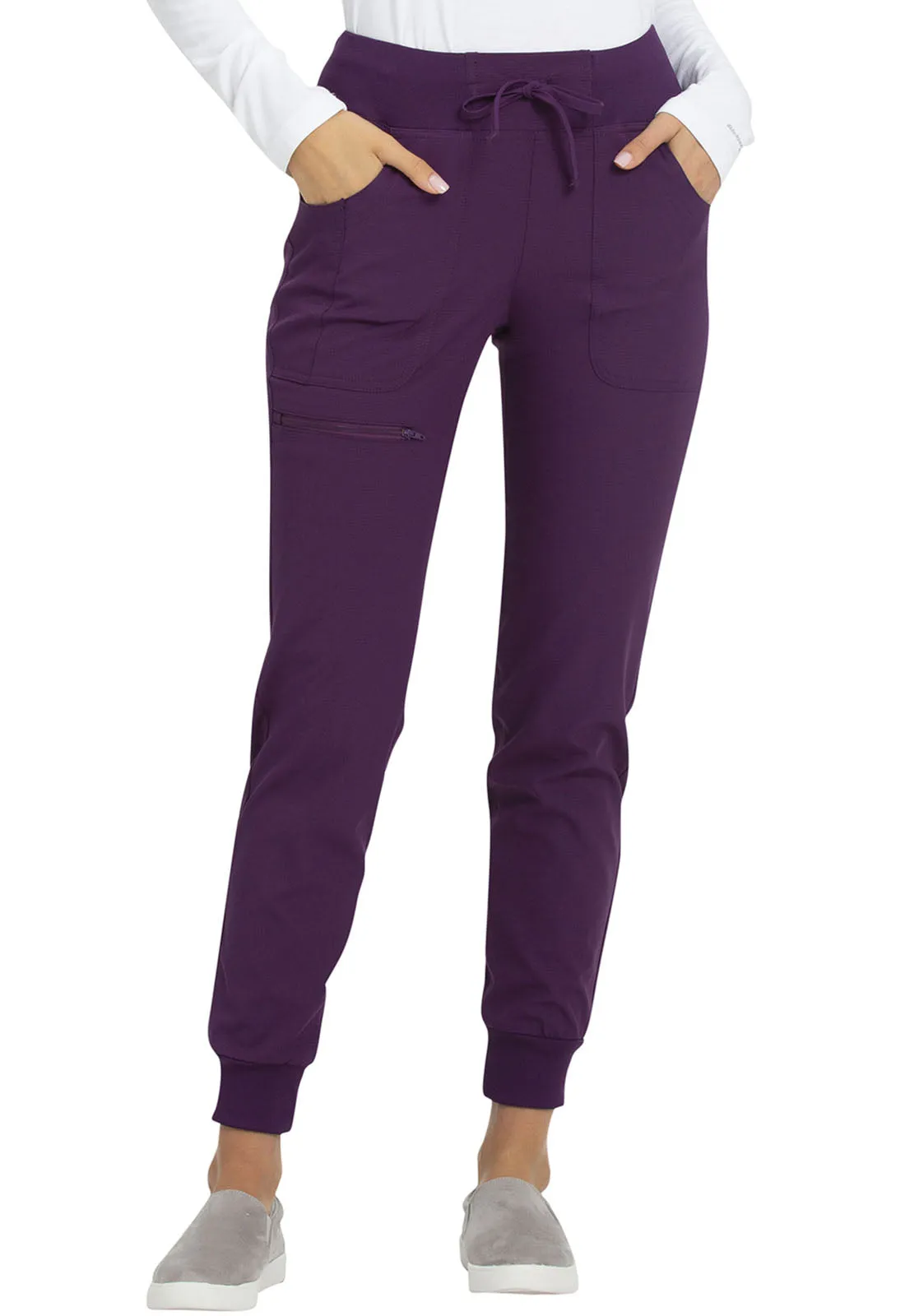 HeartSoul The Jogger Low Rise Tapered Leg Pants Eggplant