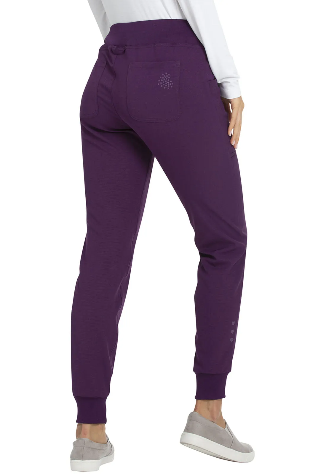 HeartSoul The Jogger Low Rise Tapered Leg Pants Eggplant