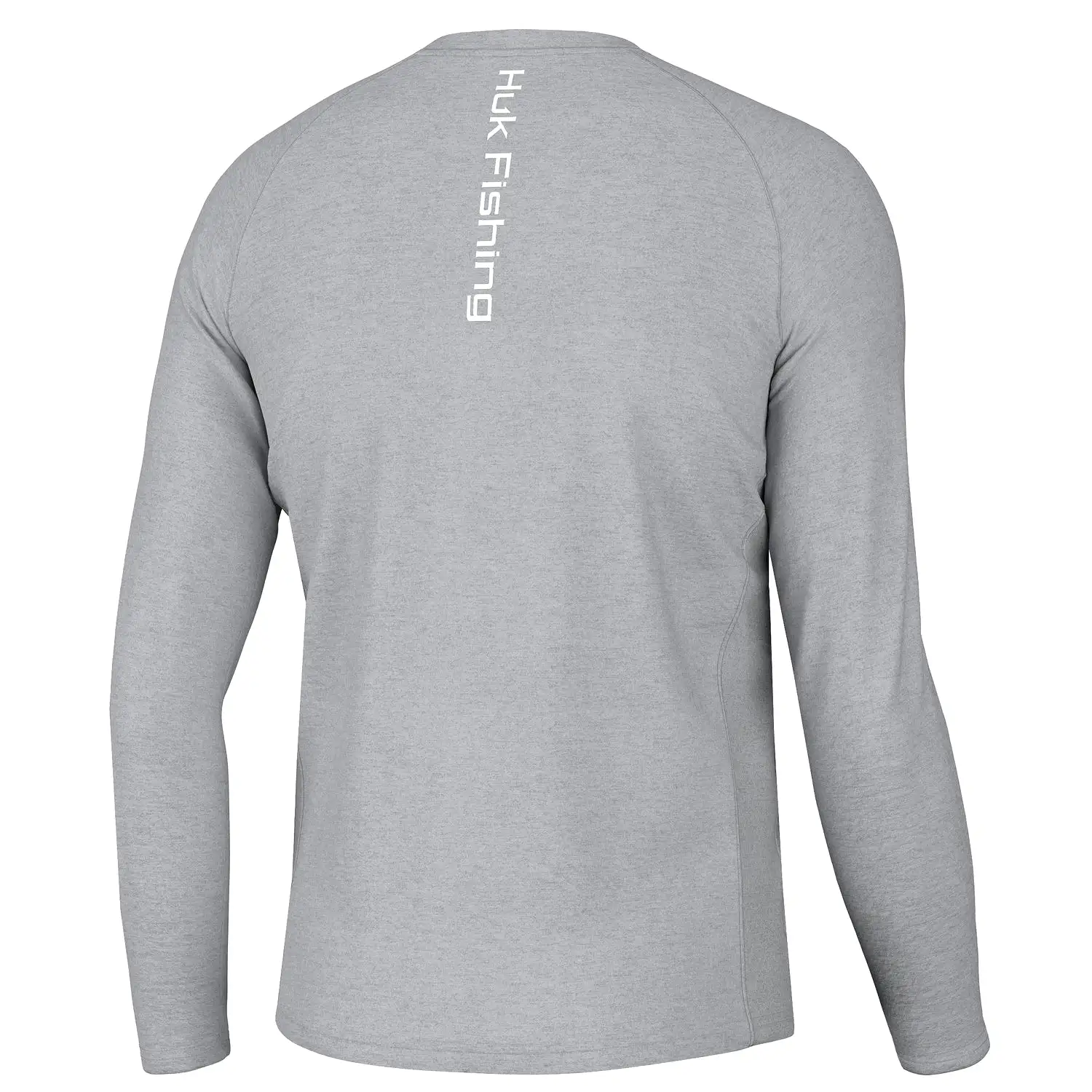 'Huk' Men's Pursuit Vented Performance Crew Neck - Harbor Mist Heather