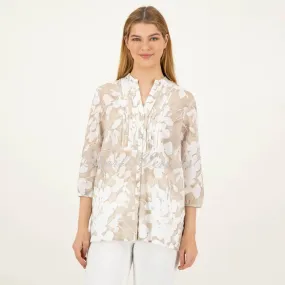 Just White Blouse - Style J1927 (Beige)