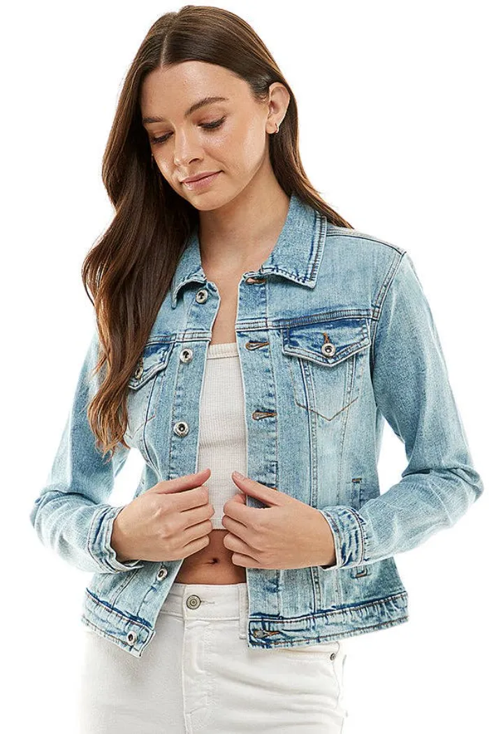 Ladies Casual Denim Jacket