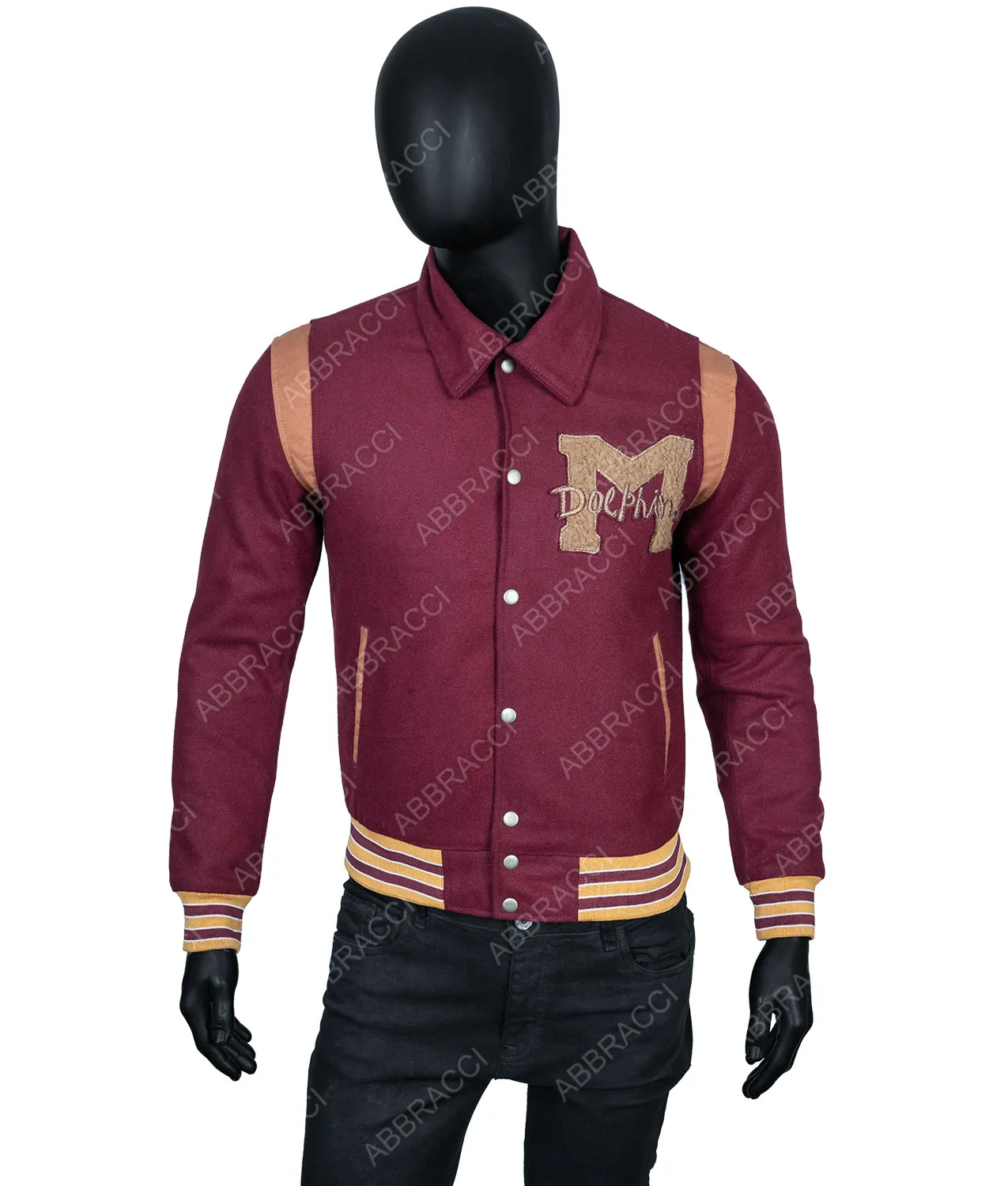 Lawrence M Logo Varsity Jacket - Mens Varsity Jackets