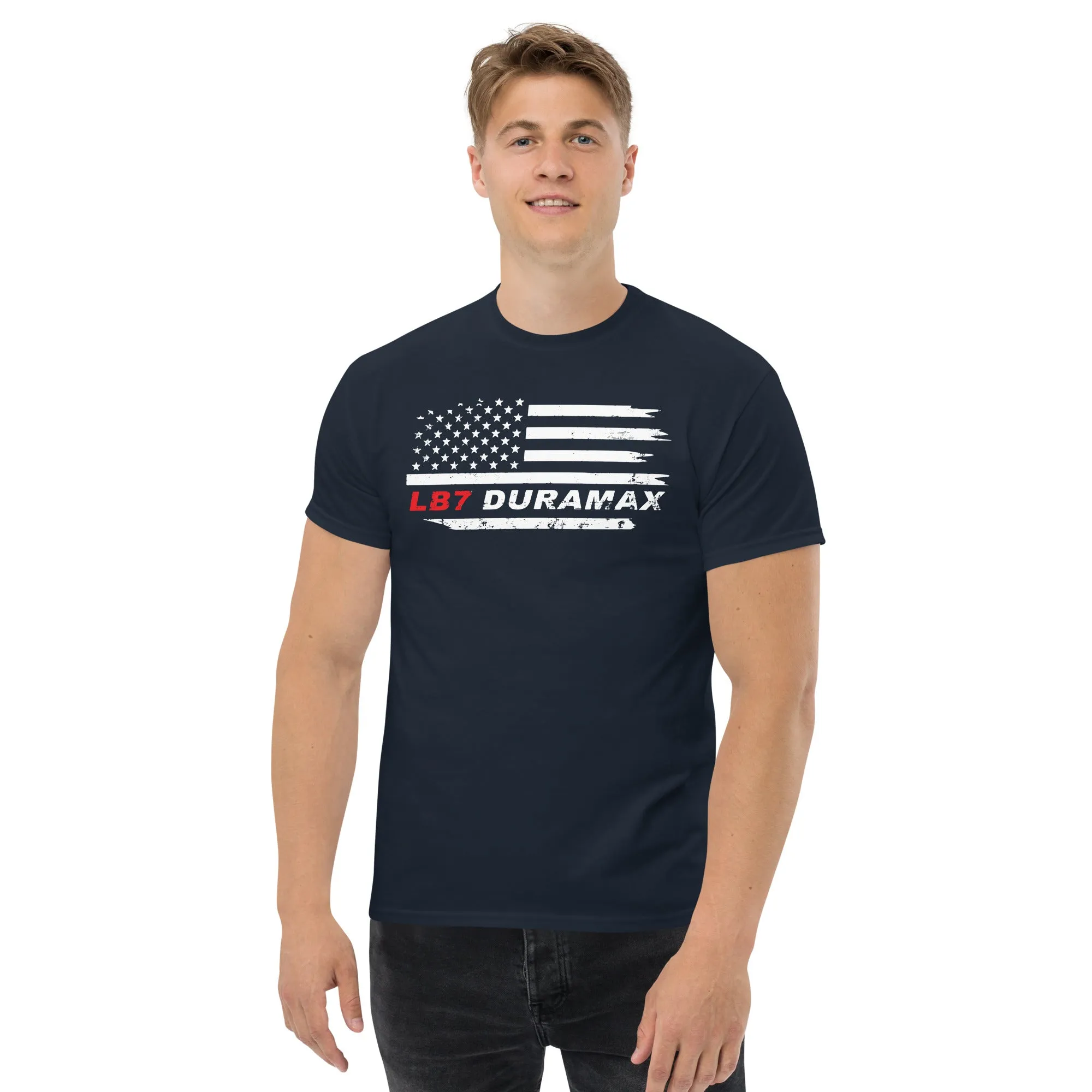 LB7 Duramax T-Shirt With American Flag Design