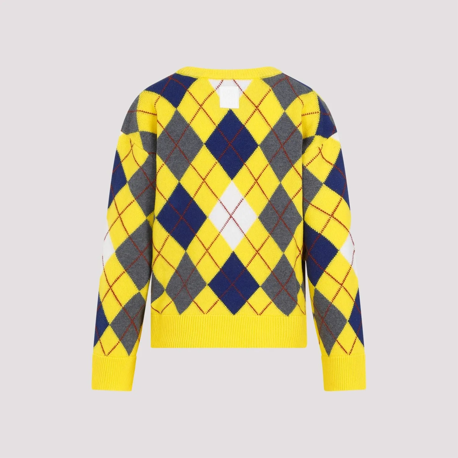 LOEWE Beige Argyle Wool Sweater for Women | SS24 Collection