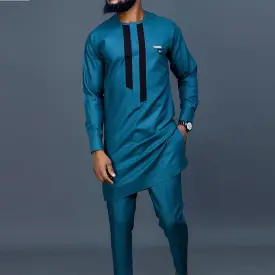 Long Top African Clothing Outfit Set