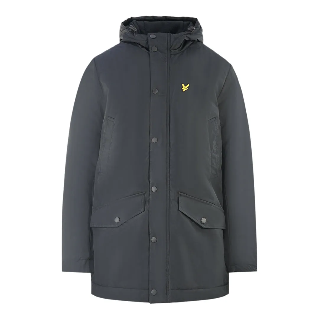 Lyle Scott Black Technical Parka Jacket