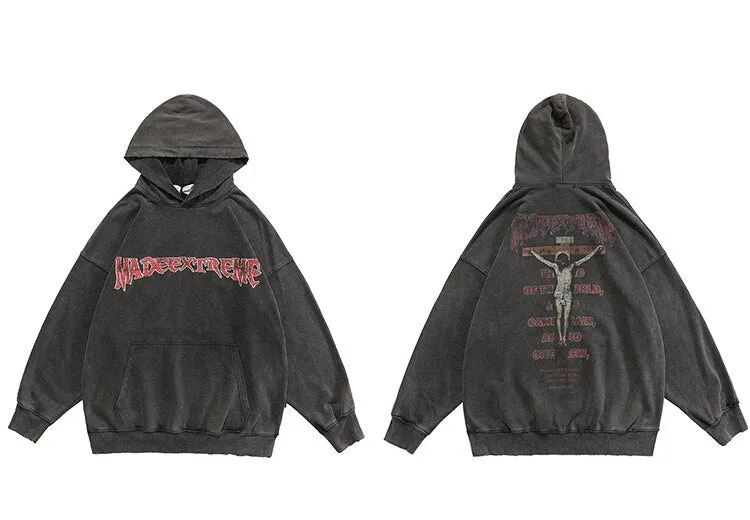 MADEEXTREME 'The Lord' Washed Hoodie