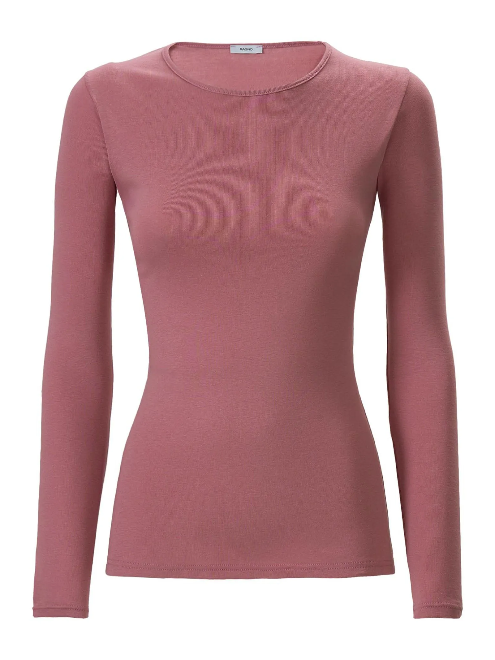 Maglietta girocollo in Eco Cotton - Rosa Antico