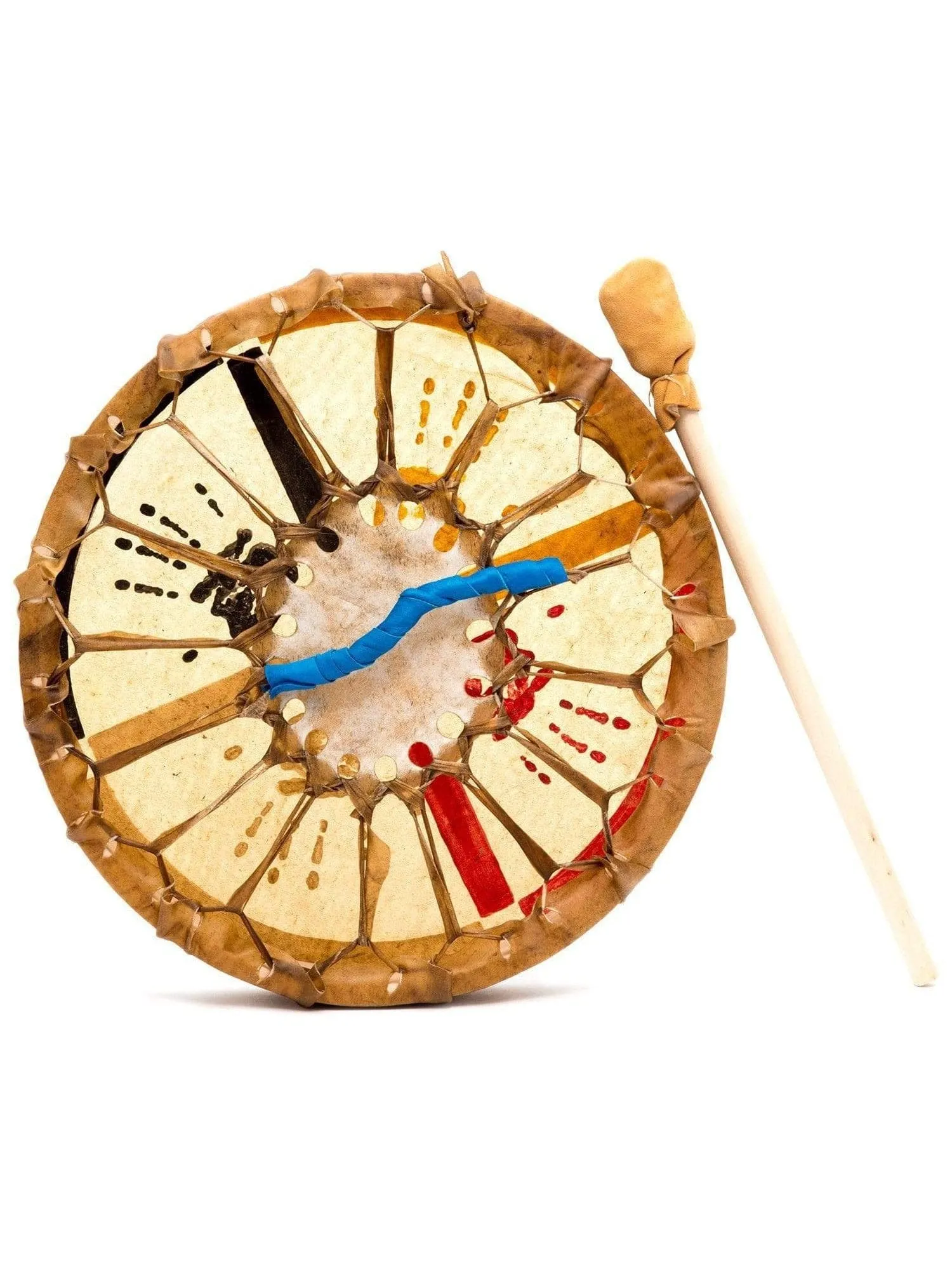 Medicine Wheel Healing-Hands Buffalo Hide Drum