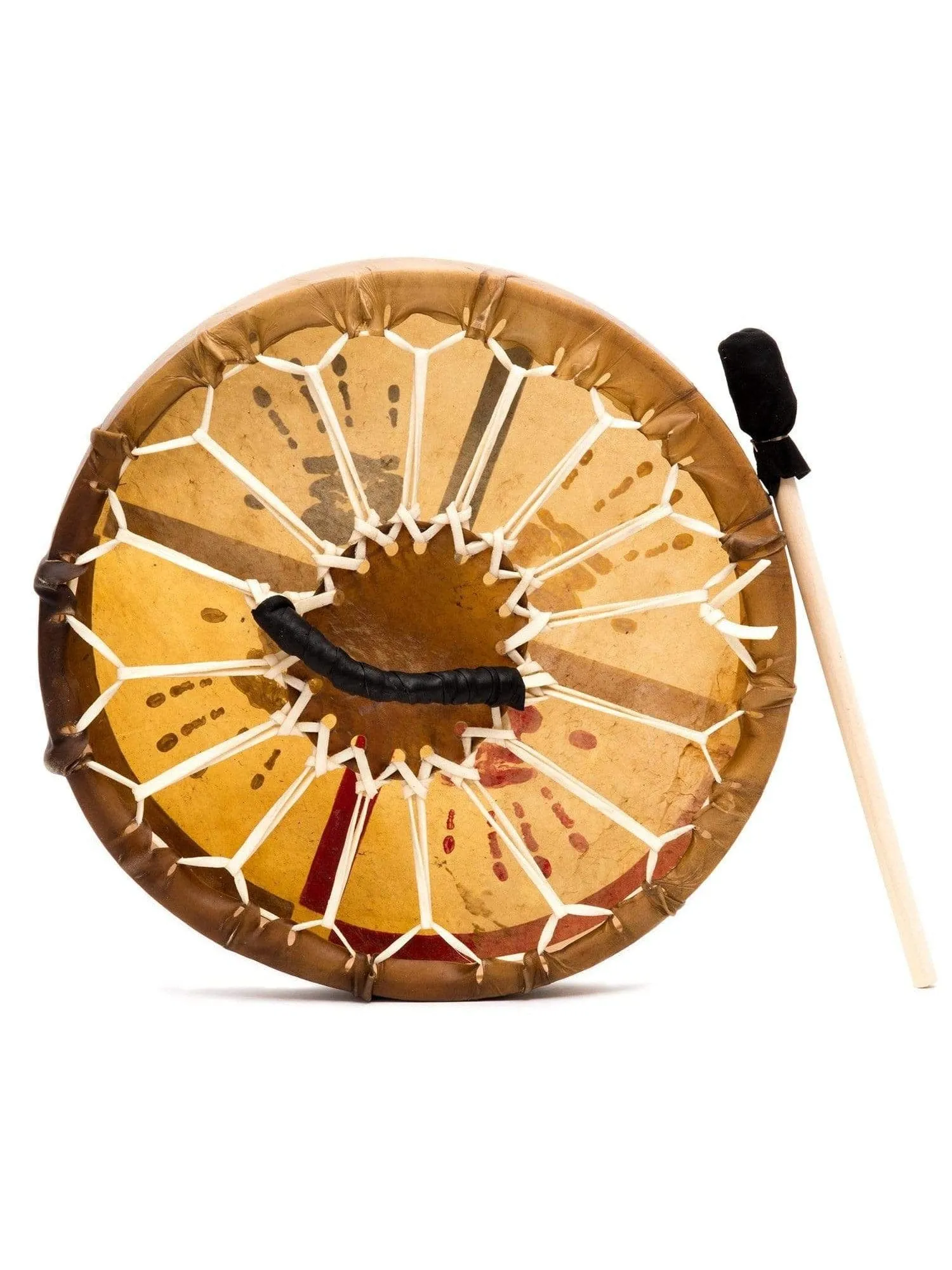 Medicine Wheel Healing-Hands Buffalo Hide Drum