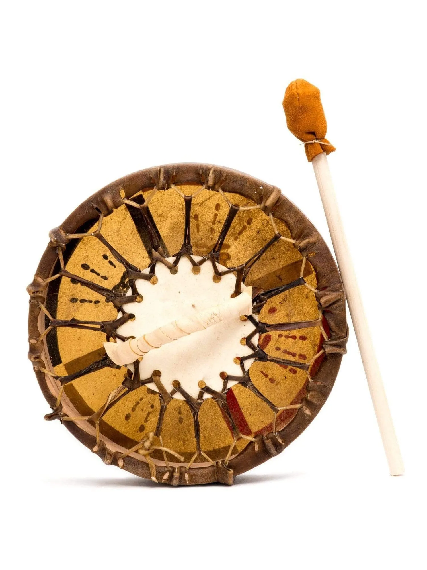 Medicine Wheel Healing-Hands Buffalo Hide Drum